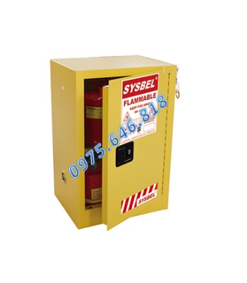 Tủ đựng hóa chất chống cháy nổ 45 lít Sysbel (cửa đóng tự động)